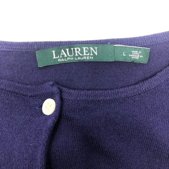 Lauren Ralph Lauren Cardigan Sweater Size Large - Picture 3 of 9